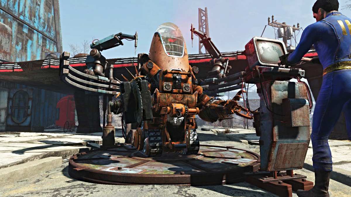 Fallout 4, le joueur crée son propre robot personnalisé avec le DLC