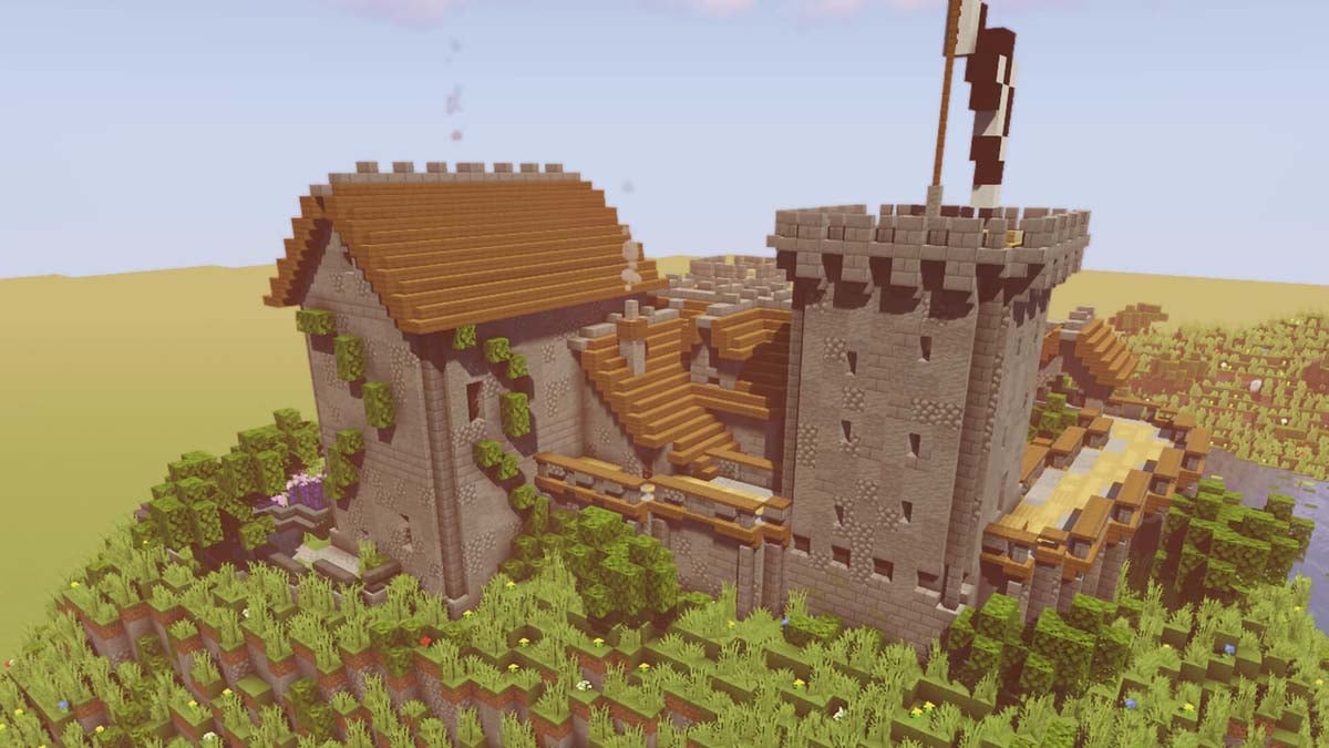 Petit château et forteresse dans Minecraft