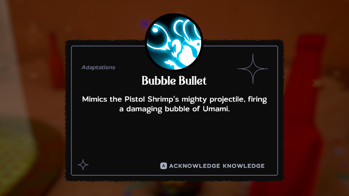 Le pouvoir d'adaptation de Bubble Bullet dans Another Crab's Treasure.
