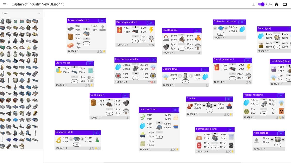 Mod Calculateur de Plan pour Captain of Industry