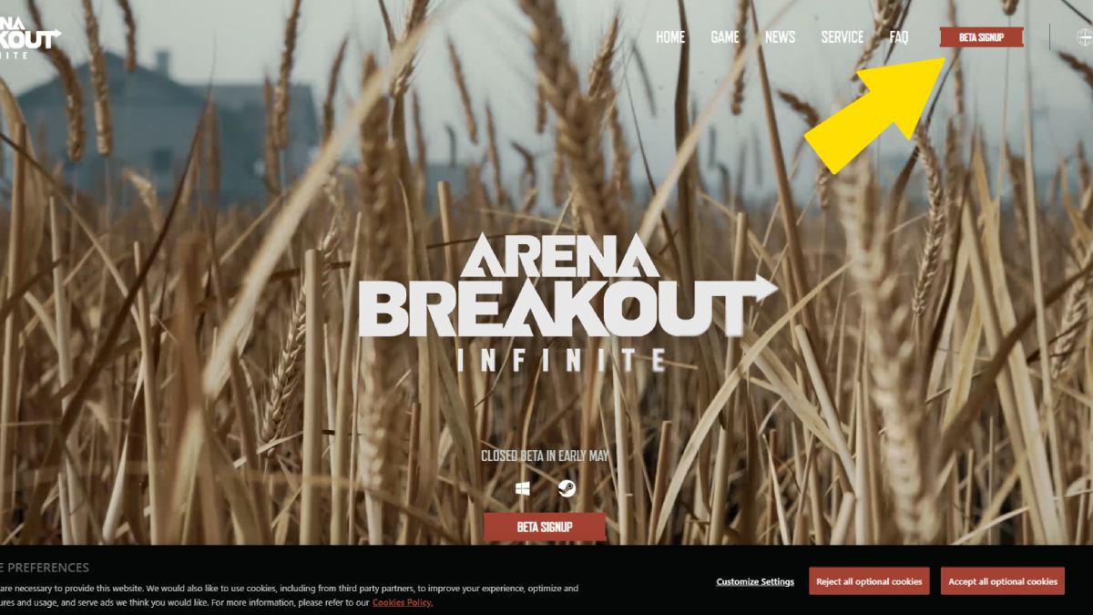 Site officiel d'Arena Breakout Infinite
