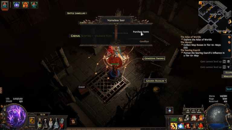 Comment trouver un voyant sans nom dans Path of Exile Necropolis 3.24