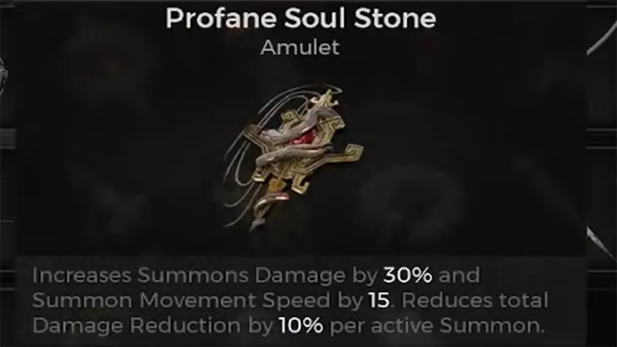 amulette de pierre d'âme profane dans Remnant 2 Forward Kingdom DLC