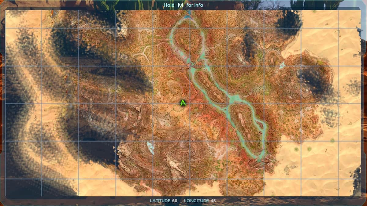 Coordonnées de la carte de la grotte centrale de Scorched Earth ascensionnée par ARK Survival