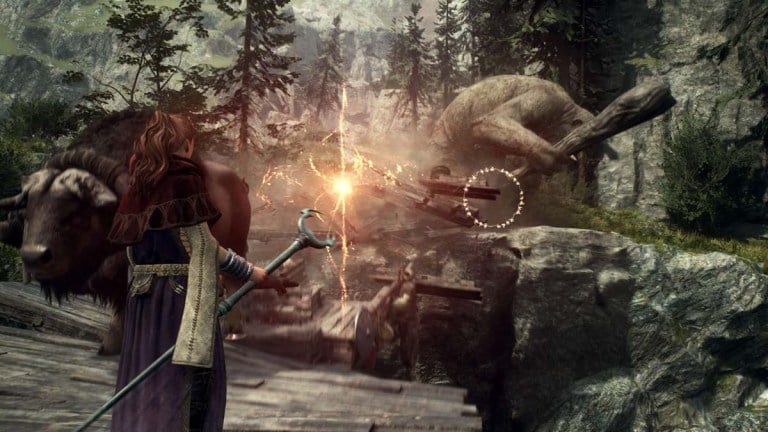 Player casting magic in Dragon's Dogma 2