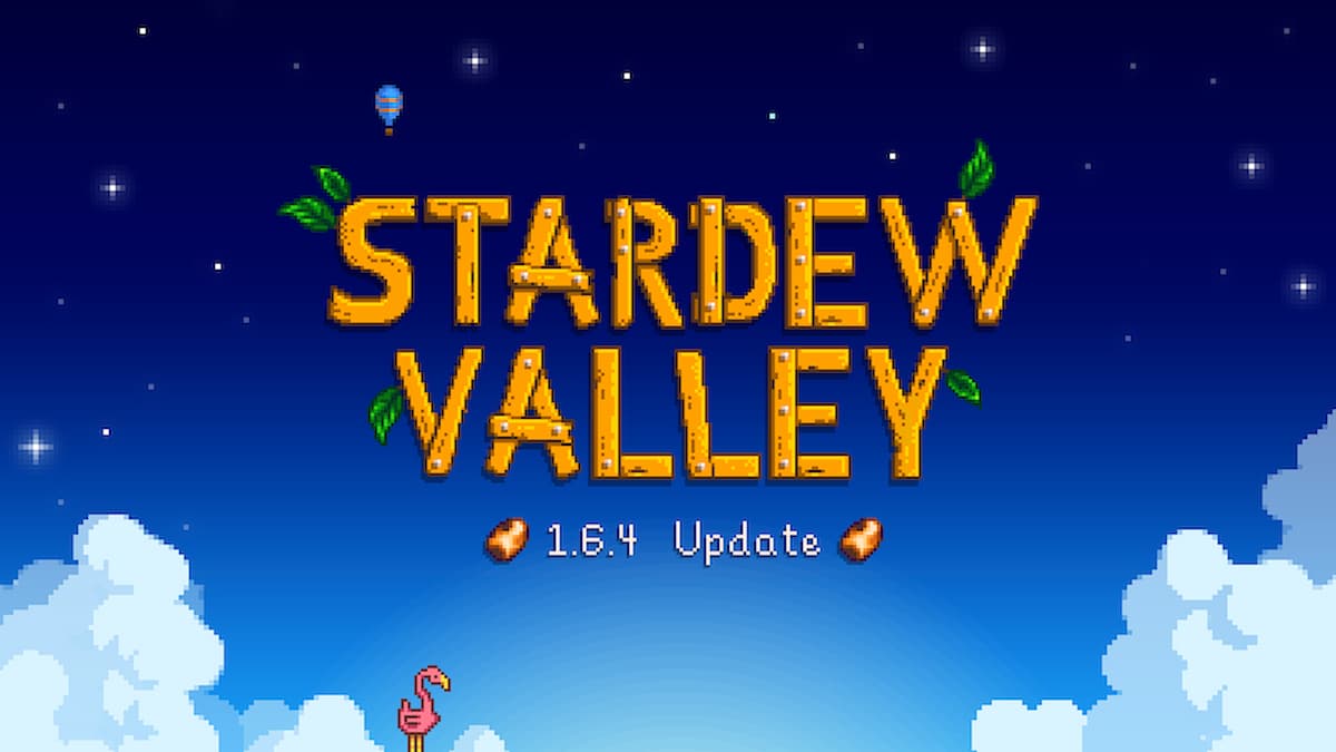 Bannière de la mise à jour 1.6.4 de Stardew Valley.