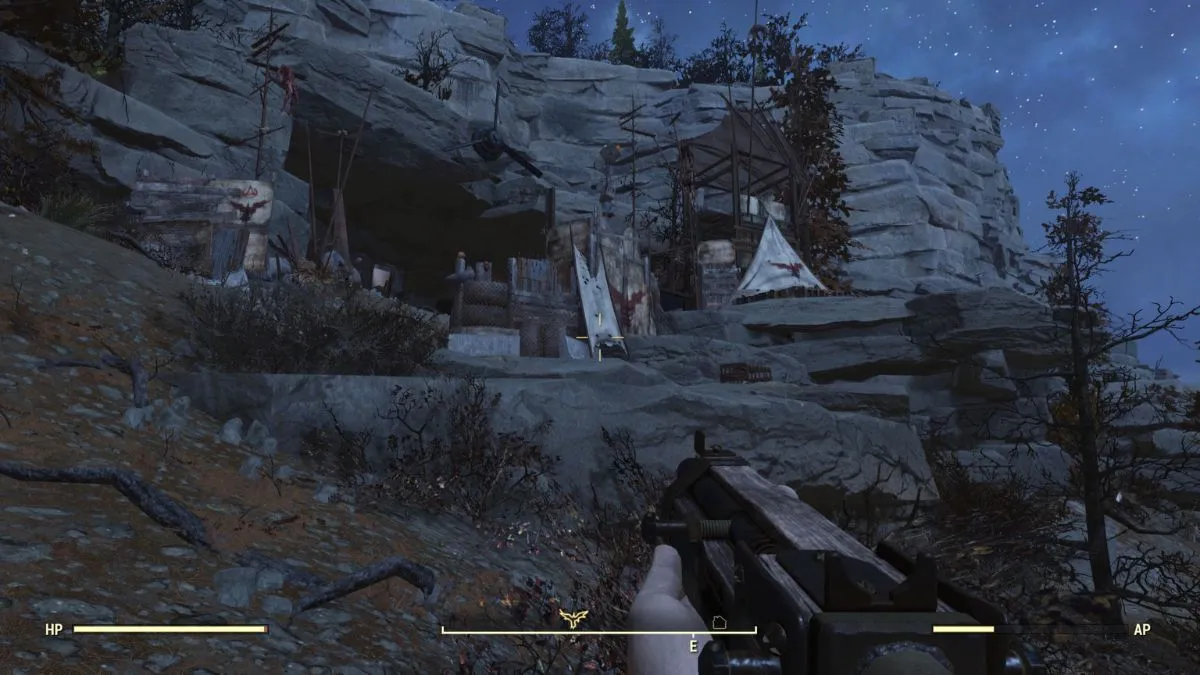 Un camp de Blood Eagles dans Fallout 76