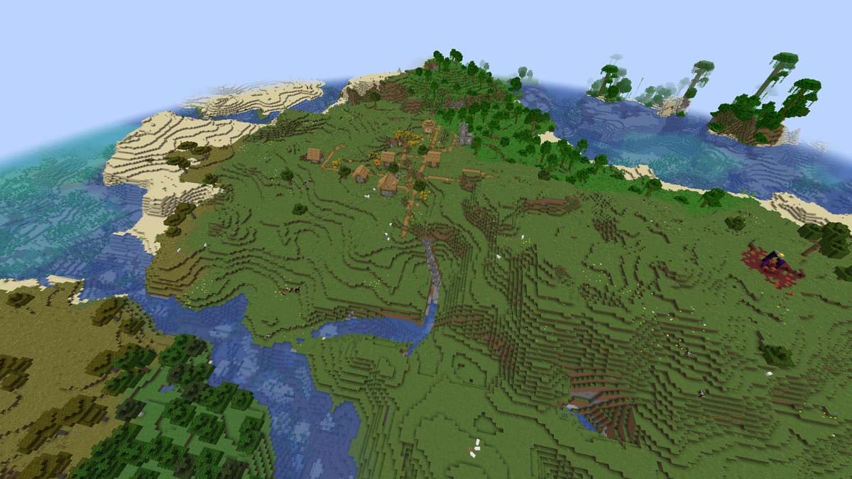 Village dans la diversité du biome dans Minecraft