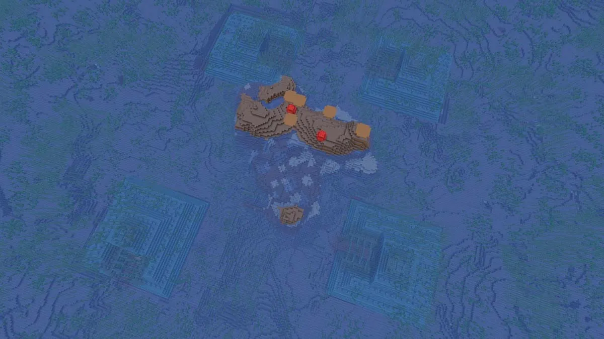Monument océanique quadruple dans Minecraft