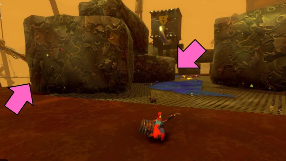 Emplacement du quatrième fusible dans Flotsam Valley dans Another Crab's Treasure