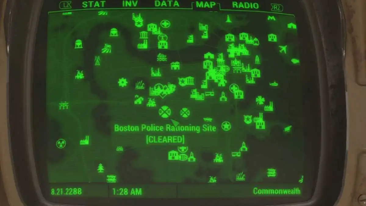 Emplacement de l'armure assistée X-02 dans Fallout 4