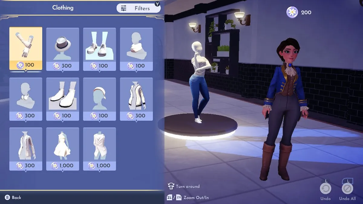 Tous les modèles de vêtements disponibles que les joueurs peuvent obtenir dans la boutique Daisy.