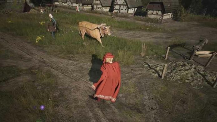 Peasant guiding an ox