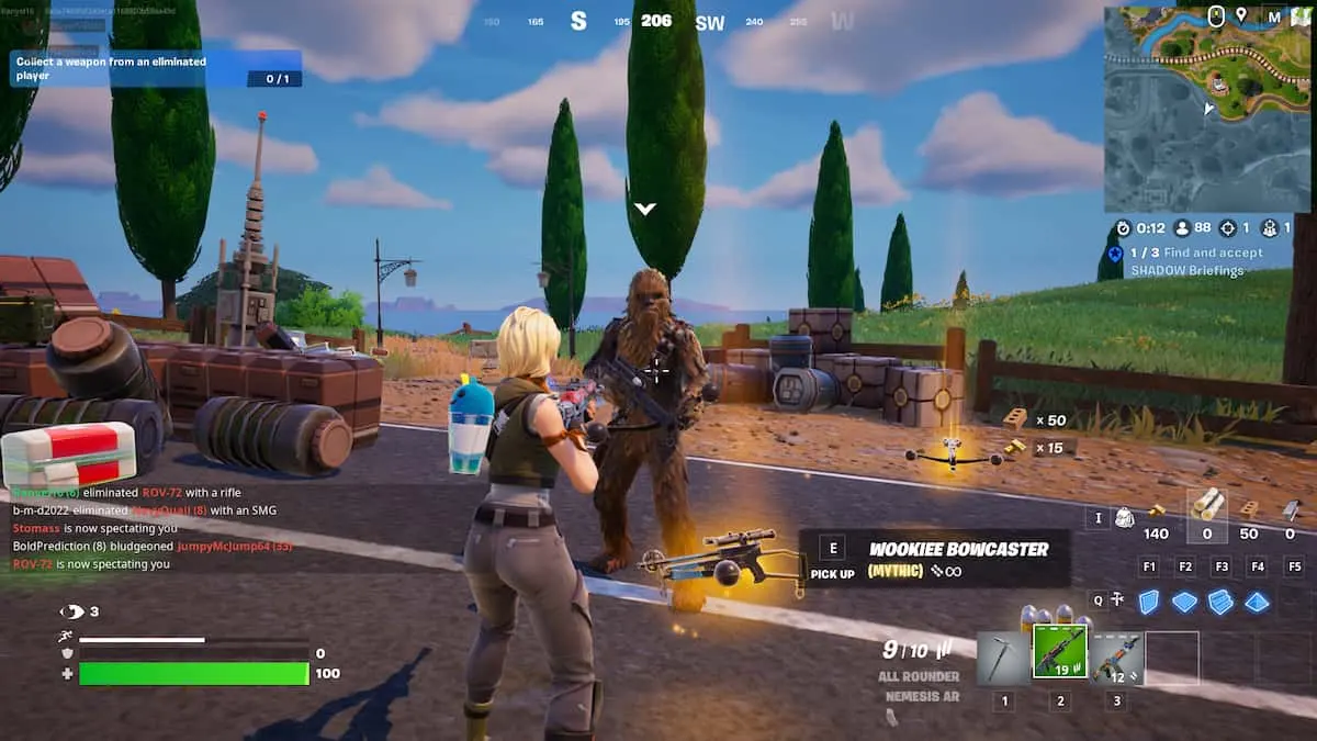 Un Bowcaster Wookiee dans Fortnire