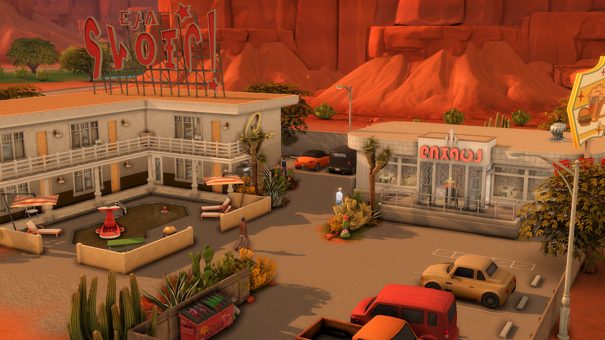Terrain de motel dans la vallée de Del Sol de SimLicy Enregistrer dans les Sims 4