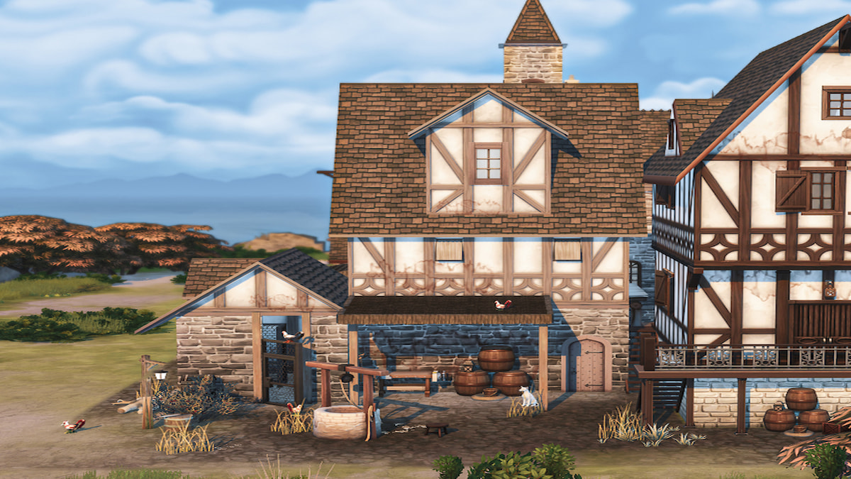 Rénovation de Brindleton à partir de la sauvegarde médiévale dans les Sims 4
