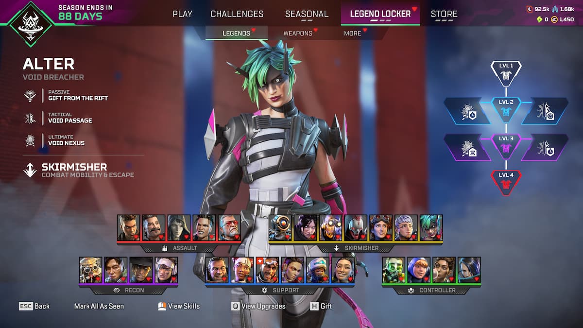 Modifier tel que vu dans Legend Lobby dans Apex Legends