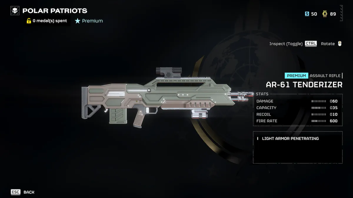 Un nouveau fusil d'assaut, le Tenderizer, dans Helldivers 2.