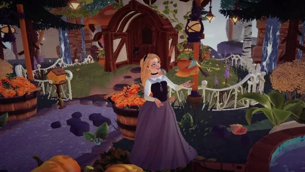 Robe Aurora touche de design magique dans Disney Dreamlight Valley