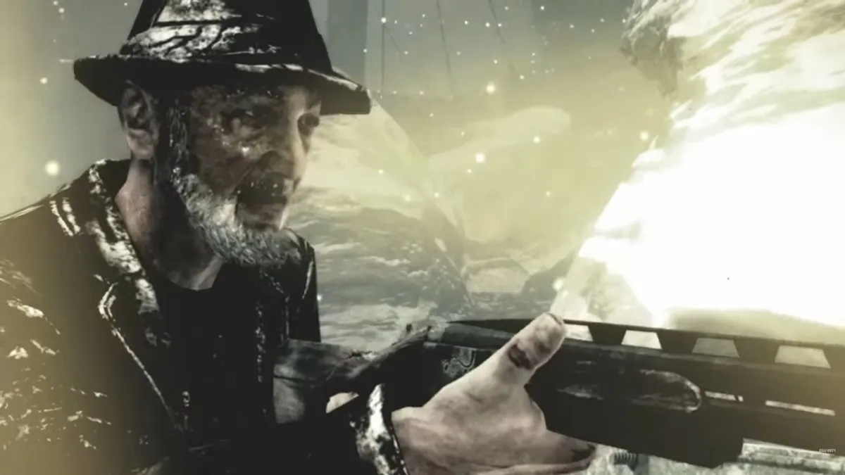 Robert Englund dans la carte des zombies de Call of the Dead