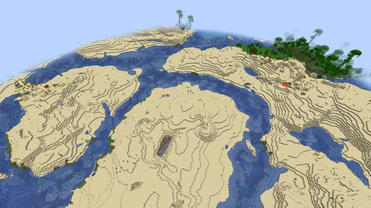 Des villages Minecraft apparaissent dans le désert