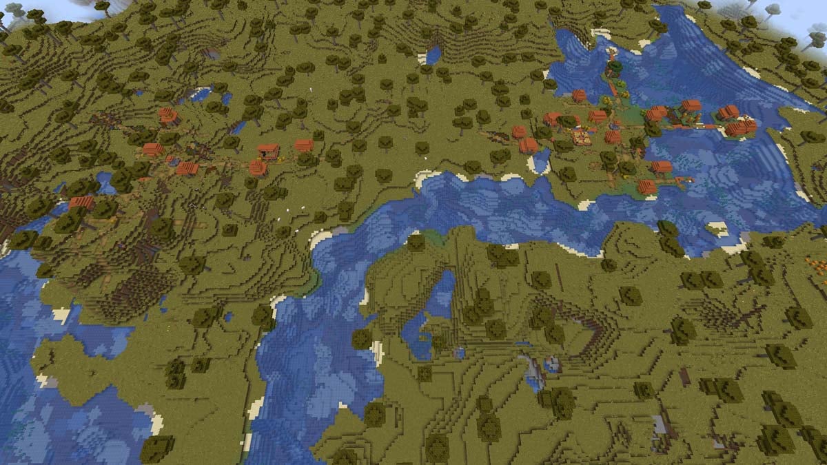 Des villages Minecraft apparaissent dans la savane