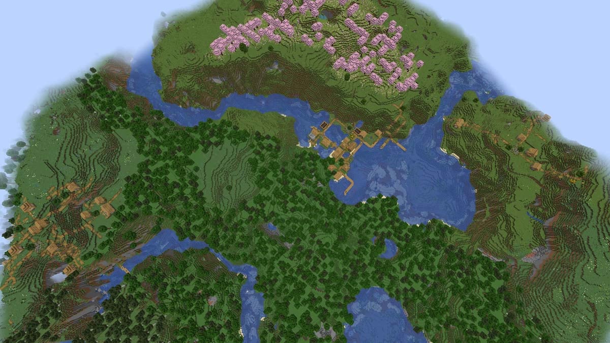 Des villages Minecraft apparaissent dans la rivière