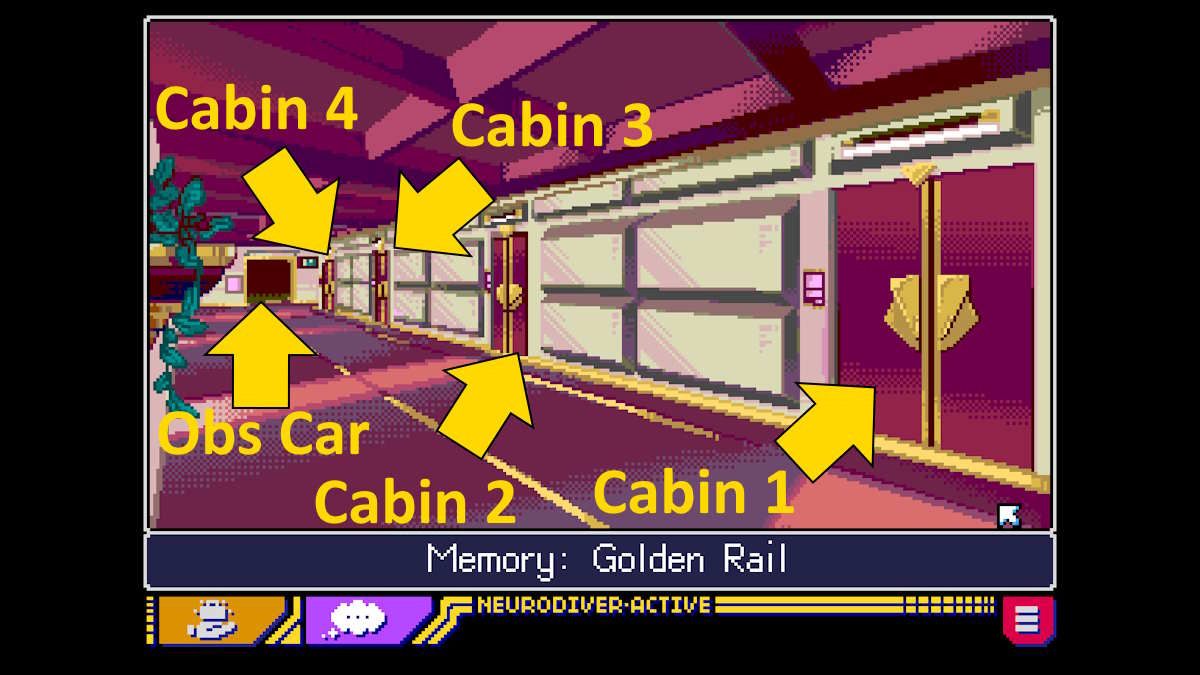 Explorer le couloir dans le rêve de Lexi dans Read Only Memories : Neurodiver