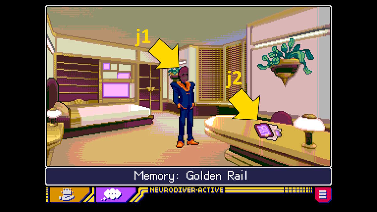 Le premier souvenir de Lexi dans Read Only Memories : Neurodiver