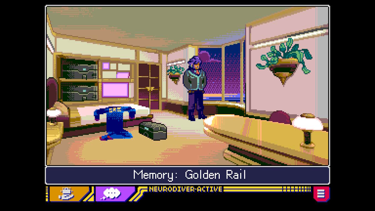 Dévoilement du Corbeau dans le rêve de Lexi dans Read Only Memories : Neurodiver