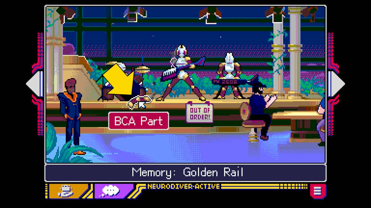 Récupérer la partie bca dans le rêve de Lexi dans Read Only Memories : Neurodiver