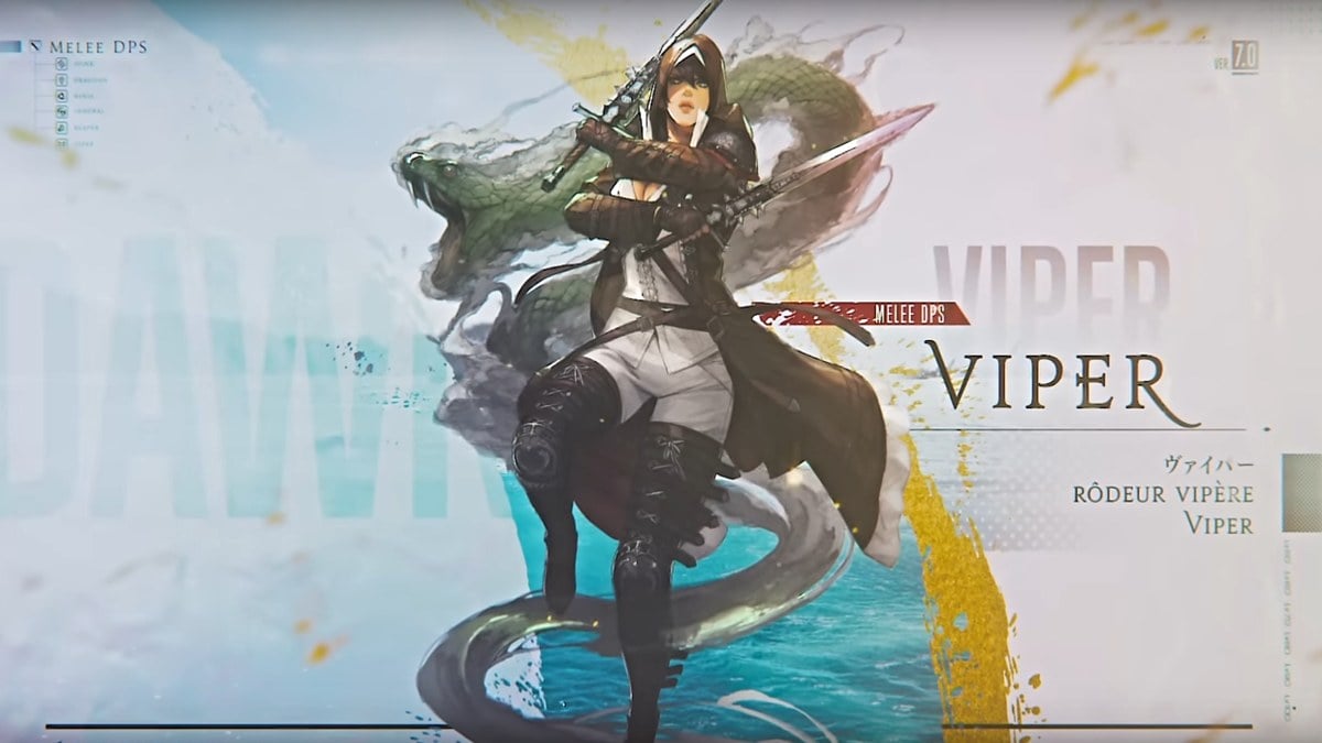 Le travail de Viper vu dans la bande-annonce de Dawntrail Job pour Final Fantasy XIV