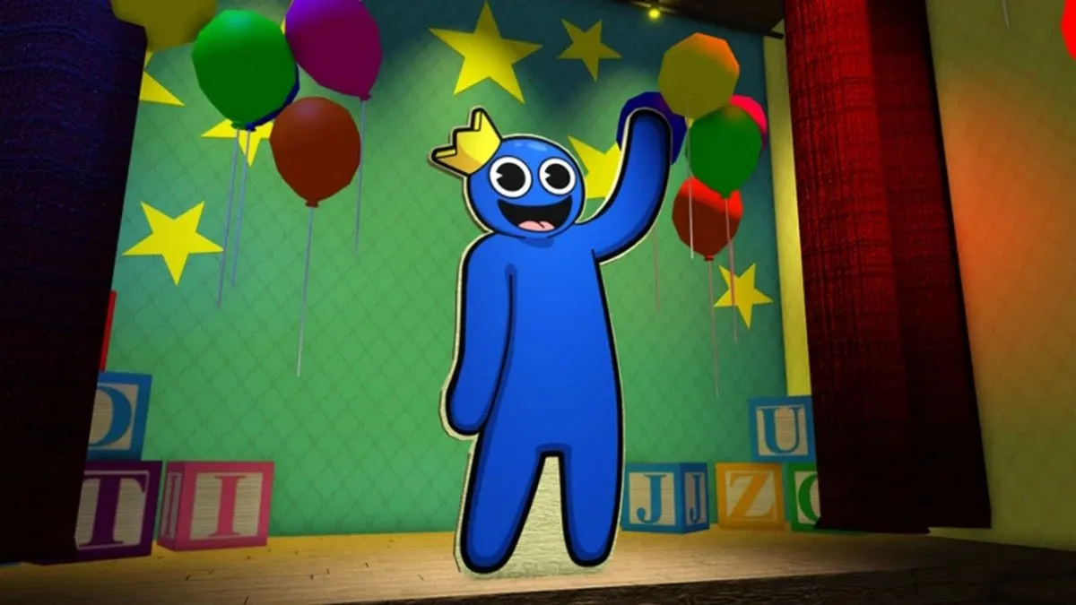 L'ami bleu dans Roblox Rainbow Friends