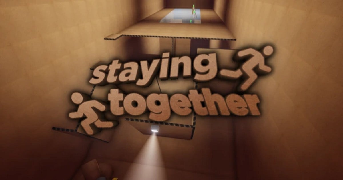 Un obby d’en haut dans Roblox Staying Together