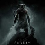 Skyrim cover after of an armored male character