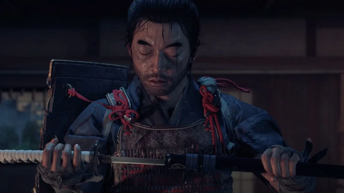 Jin Sakai ouvre son katana dans Ghost of Tsushima