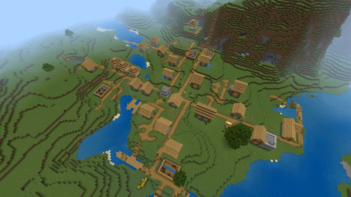Forgeron et village géant dans Minecraft