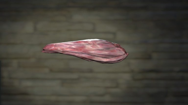 Inspecting Prime Meat earned by completing the Primal Cuts event in Fallout 76.