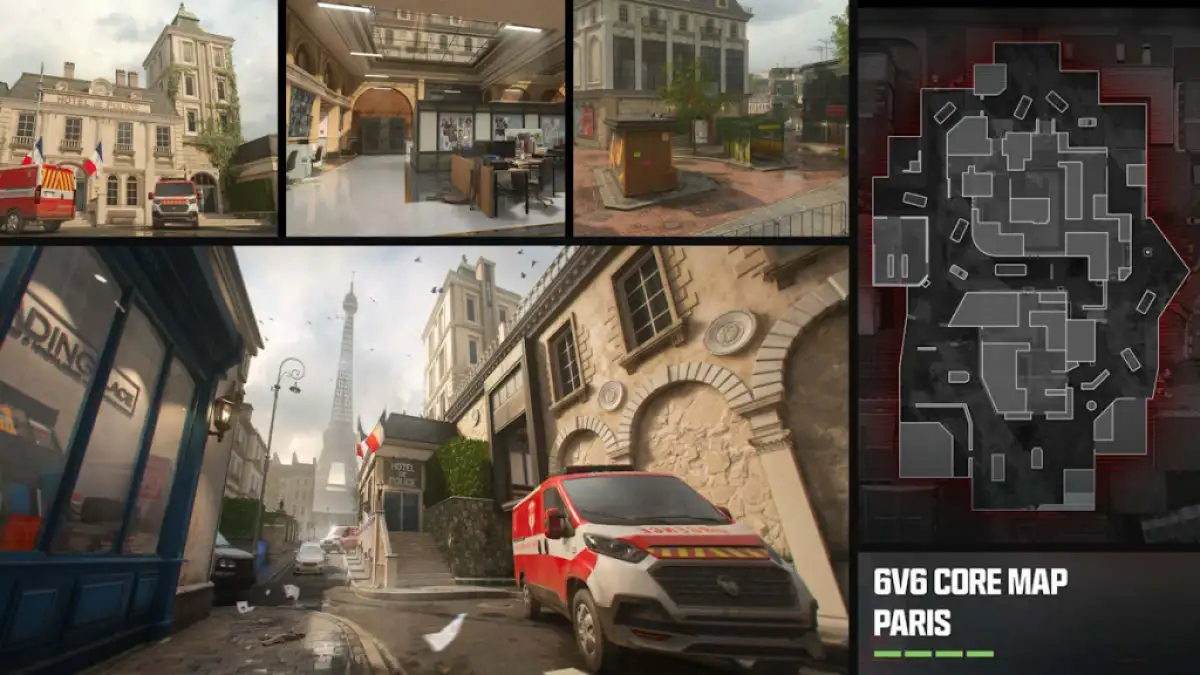 La carte de Paris dans Modern Warfare 3.