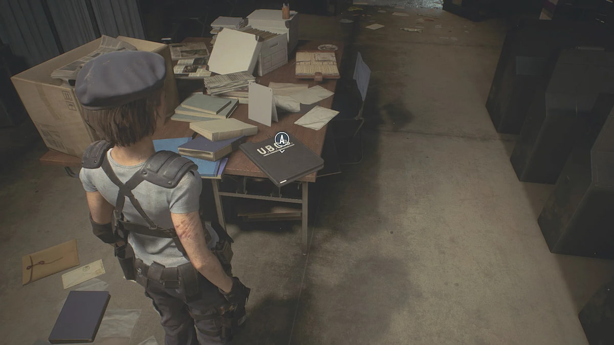 Resident Evil 3 dépose le manuel d'herbes ubcs dans le coffre-fort du métro 