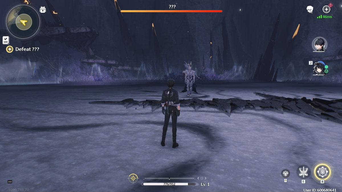 Votre personnage principal s'est engagé dans un combat de boss difficile dans Wuthering Waves.