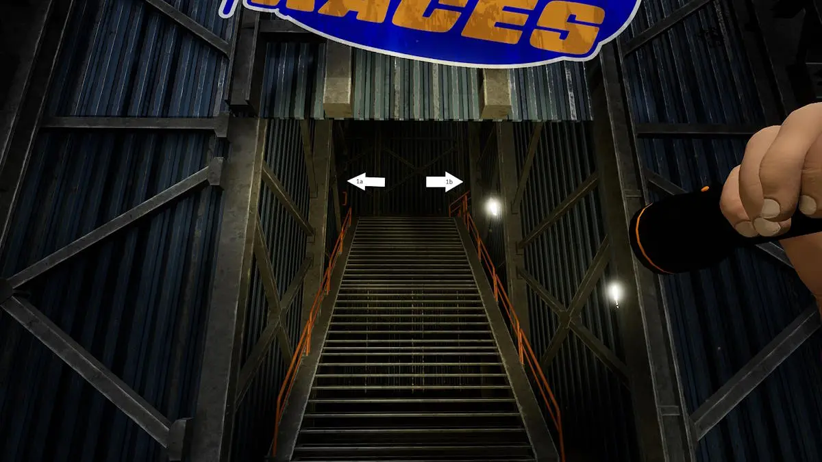 Montez les escaliers à Jetstream Junction dans Indigo Park.