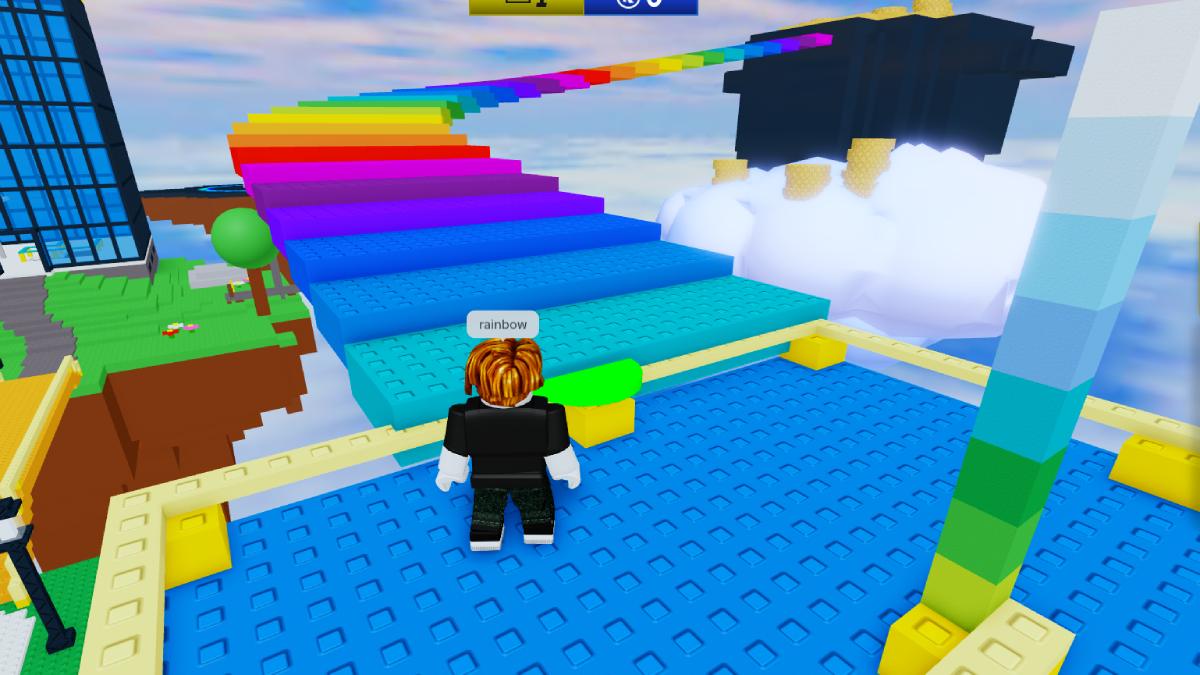 Chemin arc-en-ciel dans Roblox The Classic