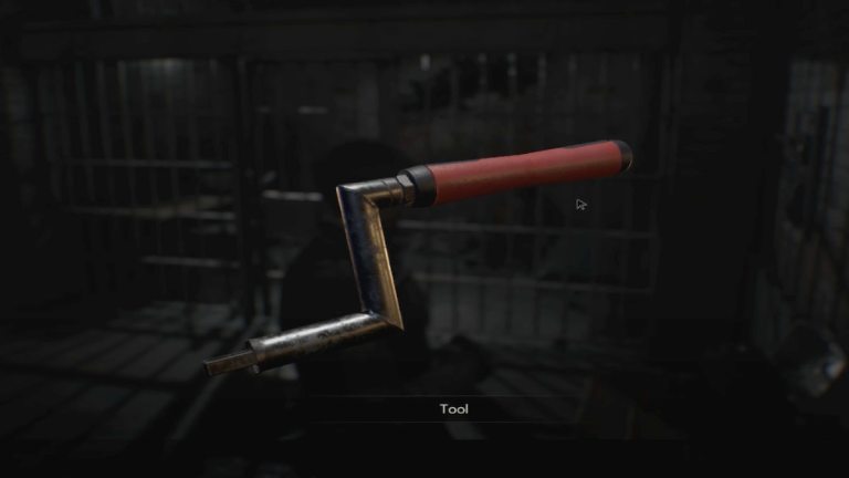 Resident Evil 2 red square handle crank