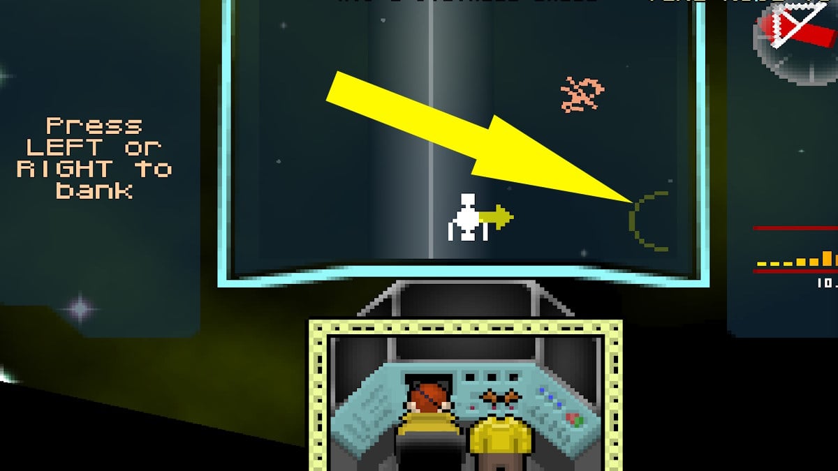 Un ping de capteur jaune à côté du vaisseau montre un signal détecté dans Starstruck Vagabond.