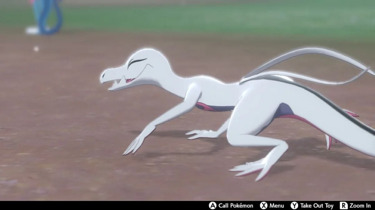 Shiny Salazzle au camp dans Pokemon Sword & Shield