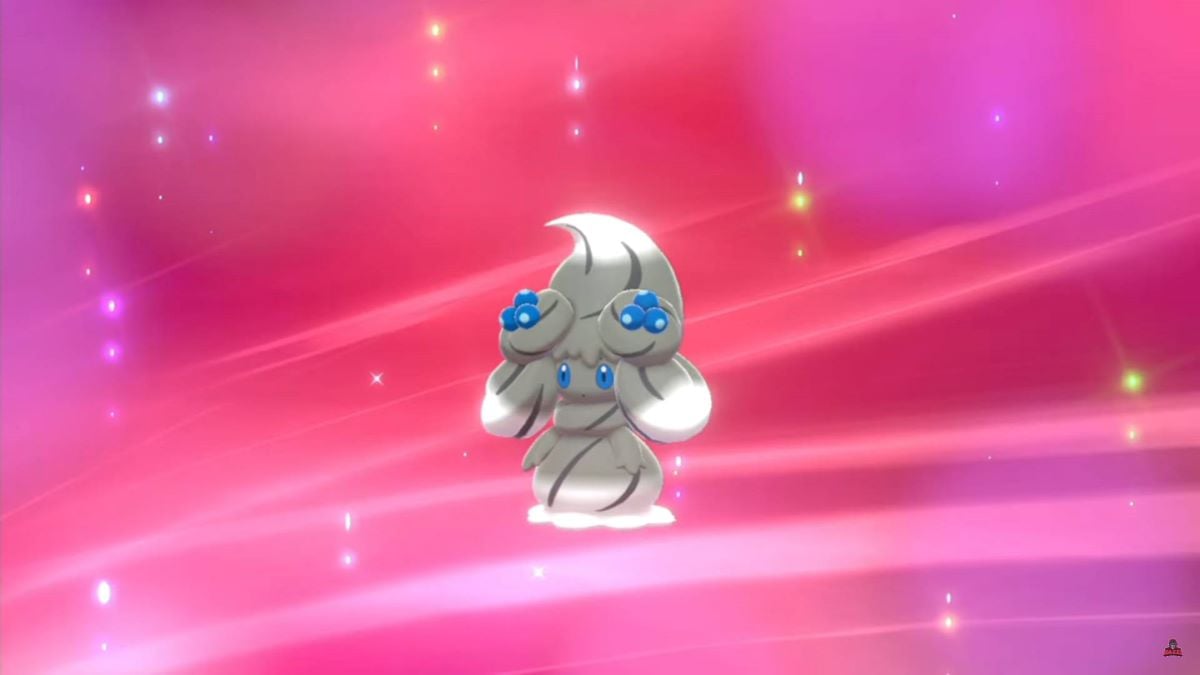 Milcery évolue en brillant Alcremie dans Pokemon Sword & Shield