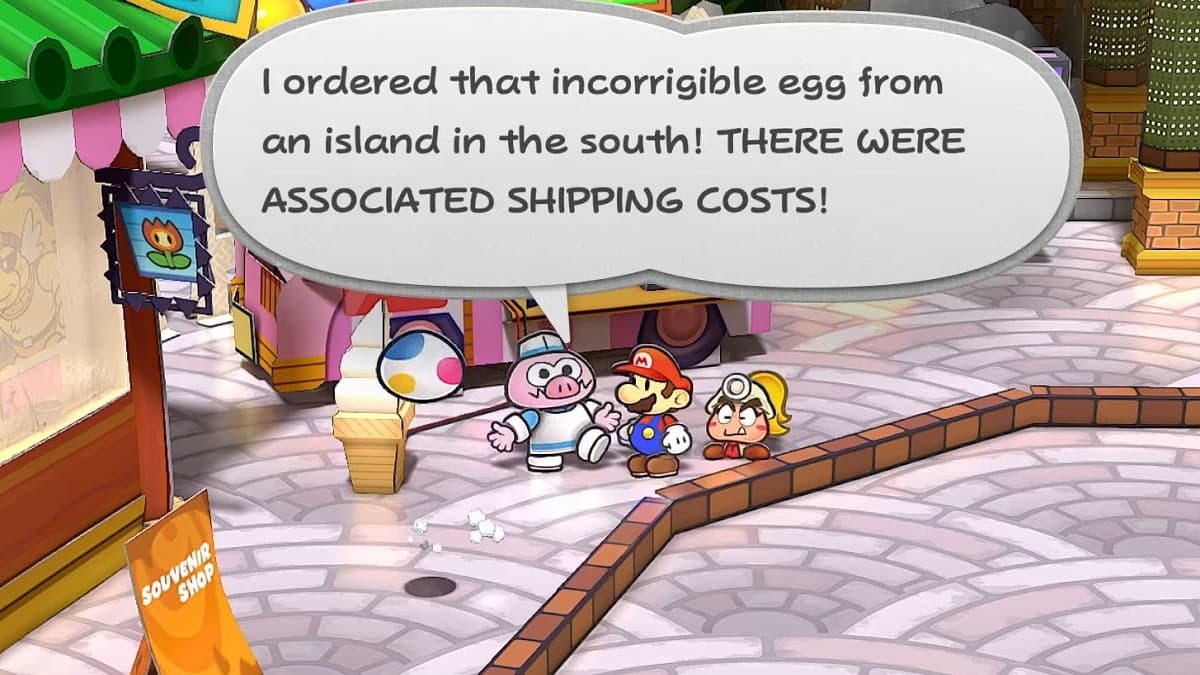 Yoshi Egg saute dans Paper Mario la porte millénaire