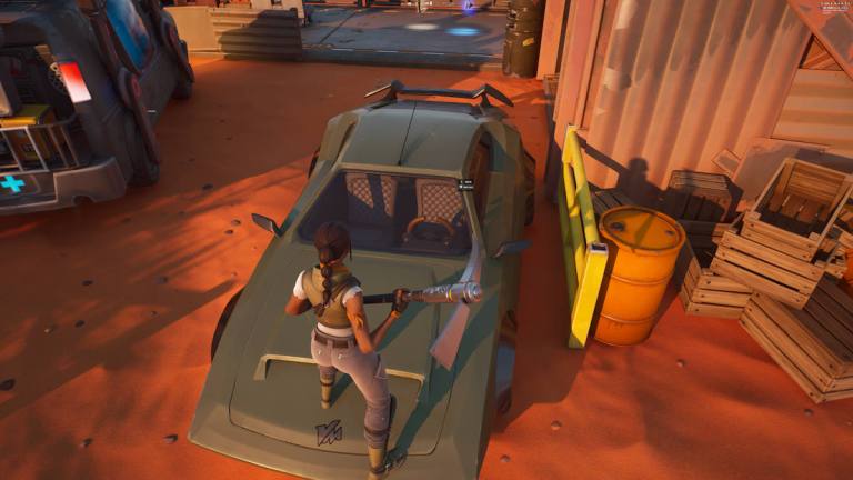 Comment entrer dans une voiture depuis le toit dans Fortnite