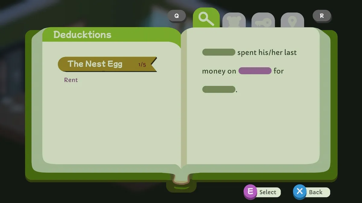 Déduction des œufs dans Duck Detective.